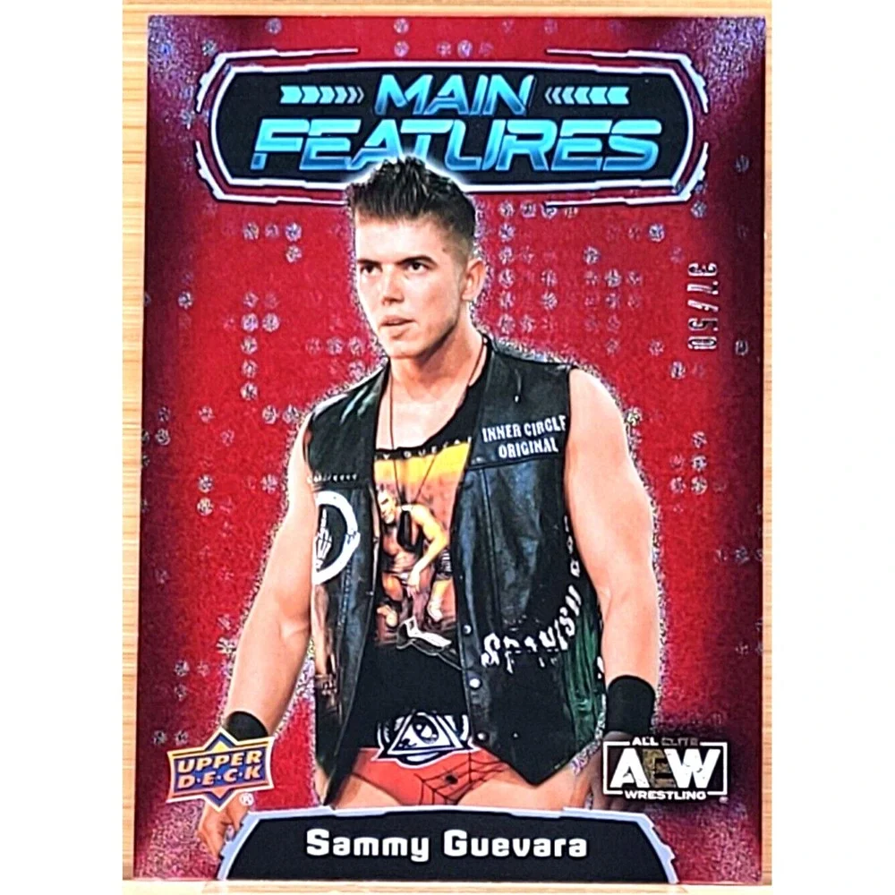 2022 UPPER DECK AEW SAMMY GUEVARA MAIN FEATURES RED #D/50